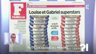 Petite sociologie des prénoms cadire 03112017 [upl. by Niliac]