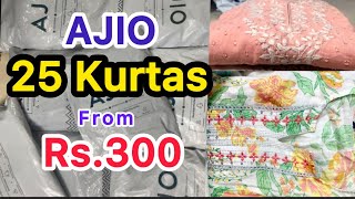 Ajio 25 kurtas from 300must try Anarkali kurtasajio haulajio latest collection chandu vlogs [upl. by Moody]