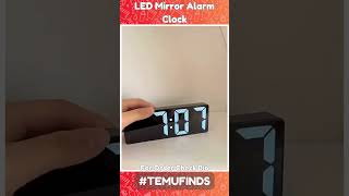 Modern LED Digital Alarm Clock with Temperature Display temu products [upl. by Eustace550]