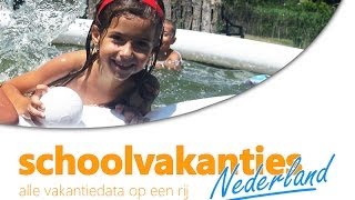 Schoolvakanties 2016  Schoolvakanties Nederland [upl. by Eelarol122]