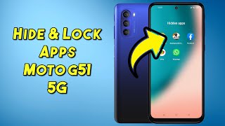 How to Hide amp Lock Apps on Moto G51 5G l Moto G51 Tips and Tricks [upl. by Woodsum]