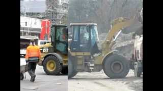 Trailer mit Minibaggern Kettenbaggern RadbaggerBulldozer [upl. by Elegna767]