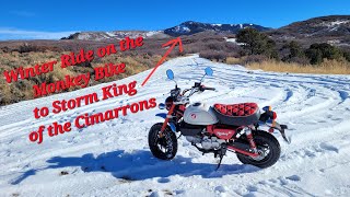 Winter Ride on the Monkey Bike to Storm King of the Cimarrons [upl. by Studner635]