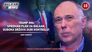 INTERVJU Igor Ivanović – Tramp ima spreman plan za Balkan duboka država gubi kontrolu 9112024 [upl. by Bock698]