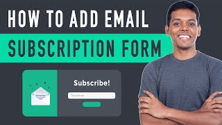 How to Add Email Subscription to WordPress  using Mailchimp [upl. by Harbert]