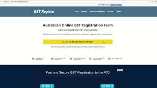 How to Register For GST Online in Australia An Easy StepbyStep Guide by GST Register [upl. by Slavin]