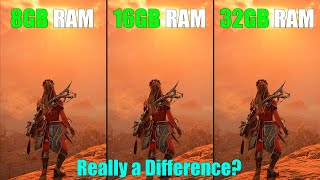 8GB RAM vs 16GB RAM vs 32GB RAM  7 Games Tested  any significant Difference [upl. by Barfuss]