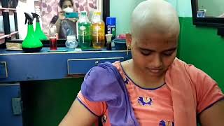 Headshave indian women 2023 new headshave Buzzcut barbershop Baldbeauty baldwomenbaldheadchat [upl. by Attenal]