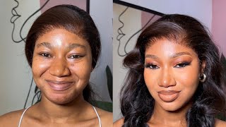 How I created this beautiful soft Bronzy look that totally transformed my client’s look to a 100 [upl. by Deeyn962]