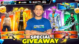 Road To 16 Million Special Indias Biggest Giveaway Free Fire Live [upl. by Maxama713]