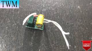 LED BULB DRIVER CIRCUIT 3W to 20W USE COMPONENT VALUE DETAILS TECHWITHMANISH1989 [upl. by Dolli498]