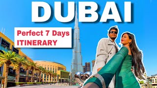 7 Days Perfect DUBAI ITINERARY  Best Places to visit with Prices  All Details  UAE [upl. by Uball]