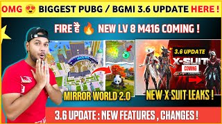 BIG CHANGES 😍 New X Suit  New M416 Coming  Bgmi 36 Update Leaks amp Features  Bgmi New Update [upl. by Bradski]