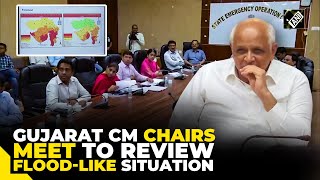 Gujarat CM Bhupendra Patel chairs review meeting regarding rainfall situation in state [upl. by Luht338]