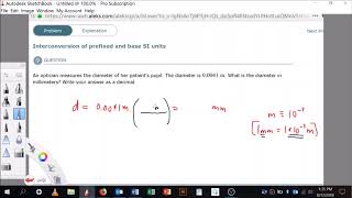 Interconversion of prefixed and base SI units [upl. by Hayidah]