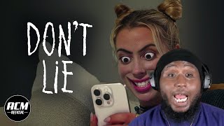 Dmvspitta Gets A Fright Reacting To The Bonechilling dont Lie  Short Horror Film [upl. by Harlamert]