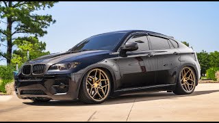 BMW X6 Modified Build Overview  Bagged and Carbon Fiber Interior Install [upl. by Ettener]