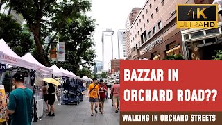 Strolling Through Orchard Road Singapores Premier Shopping District  4K Ultra HD60fps [upl. by Stimson733]