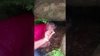 Diamond Luck in a River Cave 😲😲😲 diamond digging hunting gemstones preciousstones [upl. by Burkley]