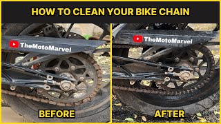 How to clean and lube bike chain  KTM 390 Adventure  Motul C1 and C2 [upl. by Onofredo]