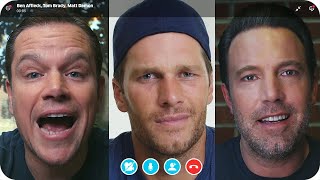 Matt Damon amp Ben Affleck Fight Over Tom Bradys Friendship  Omaze [upl. by Namara132]