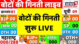 Counting of Votes Live Maharashtra Election Results 2024  Jharkhand Election Results 2024 UP News [upl. by Eniluj]