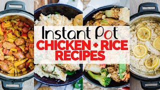 4 FAST amp EASY Instant Pot Chicken and Rice Dinners [upl. by Llert]