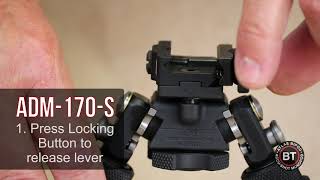 How to Adjust the ADM170S Quick Detach Lever on the Atlas Bipod [upl. by Eelrehpotsirhc]