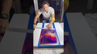 ASMR Abstract painting process amp Reveal abstractart artprocess [upl. by Ihc861]