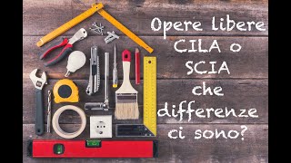 Manutenzione ordinaria opere libere e straordinaria CILA e SCIA [upl. by Naivart]