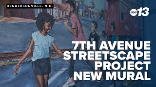 Hendersonvilles 7th Avenue Streetscape Project takes shape with intersection opening new mural [upl. by Saleem476]