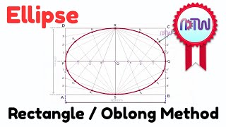 Ellipse by Rectangle or Oblong Method [upl. by Alburg]