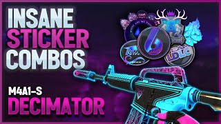 M4A1S Decimator BEST sticker Combos in CS2 [upl. by Anauqat]