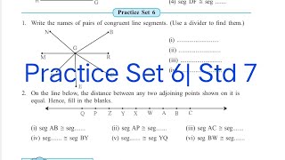 Practice Set 6  L1 Geometrical construction  Std 7 [upl. by Alvie]