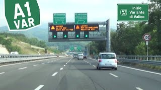 IT  A1var Firenze  Bologna  Variante di Valico [upl. by Anilejna]