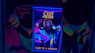 Ozzy Diary of a Madman blacklight poster [upl. by Ahsikrats]