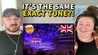 Americans React UK National Anthem  God Save the King amp God Save the Queen [upl. by Auod]