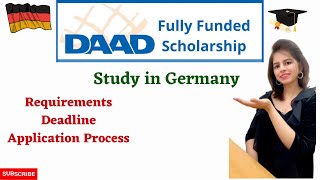 DAAD Scholarship Study in Germany Eligibility Criteria Requirements [upl. by Notselrahc]