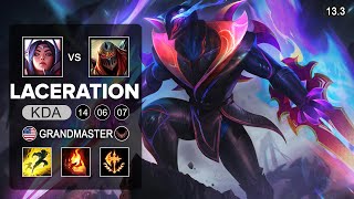 Laceration Zed vs Irelia Mid  NA Challenger  Patch 133 Season 13 [upl. by Bunde]