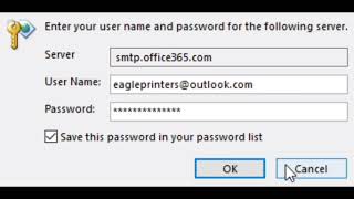 100Fixed How to solve Microsoft outlook mail password error popup problems  outlookcom error [upl. by Fara]