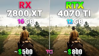 RX 7800 XT vs RTX 4070 Ti  Test in 10 Games [upl. by Lynnea]