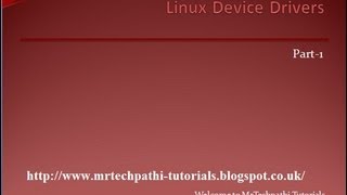 Linux Device Drivers Part 1 Role of Linux Device Driver [upl. by Stempson]