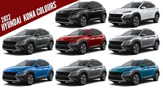 2022 Hyundai Kona Limted  All Color Options  Images  AUTOBICS [upl. by Sumedocin]