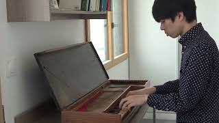 Johann Krieger  Fantasia in C major on clavichord [upl. by Yacov628]