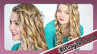 WASSERFALLZOPF mit Locken  MayBePerfect [upl. by Custer802]