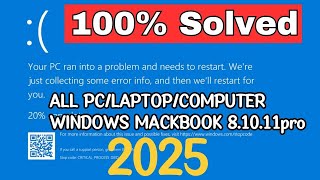 Your device ran into a problem and needs to restart  Windows 10118  Blue Screen Error 2025 [upl. by Cotterell]