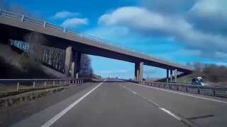 Sunday Drive North On M90 Motorway From Kinross Perthshire Scotland [upl. by Hacim]