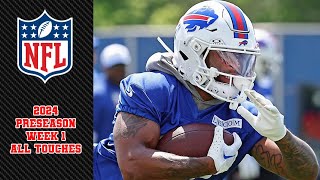 Bills Rookie RB Ray Davis ALL TOUCHES In Debut  2024 Preseason Week 1 Highlights [upl. by Nosral]