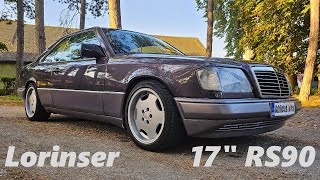 Lorinser RS90 17quot 8J ET33 wheels on Mercedes w124 Coupe [upl. by Shoshana]