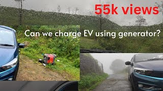 Can we charge an EV from Generator Things to remember while charging an EV from Generator [upl. by Nodnorb]